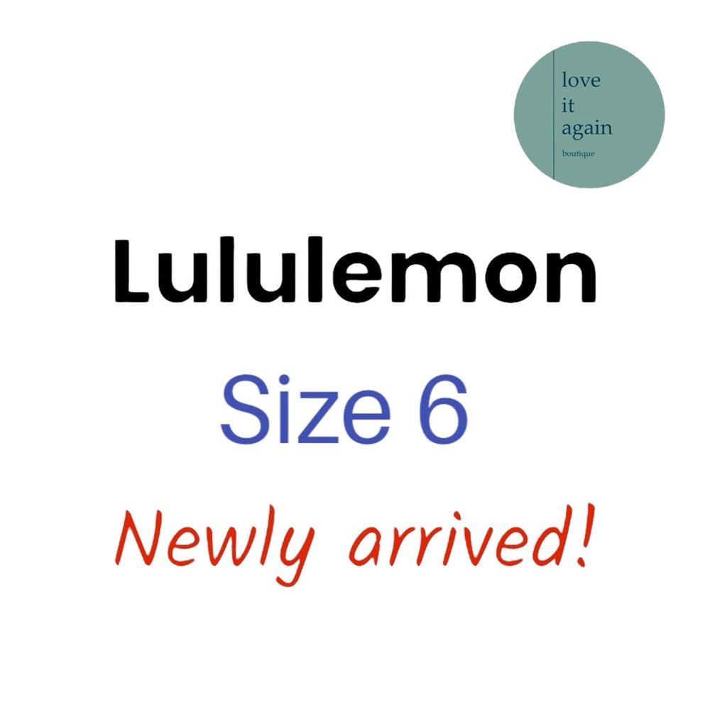 Lulu Blue Wunder Train High-Rise Leggings Rare Size 6